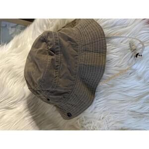 REI Khaki Bucket Hat with Adjustable Chin Strap